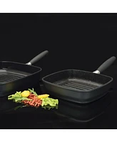 BergHOFF Scala Nonstick 12.5" Square Grill Pan, Removable Handle