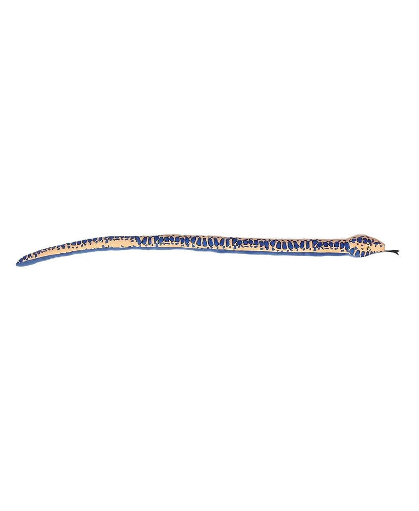 Aurora X-Large Kusheez Snake Playful Plush Toy Blue 52"