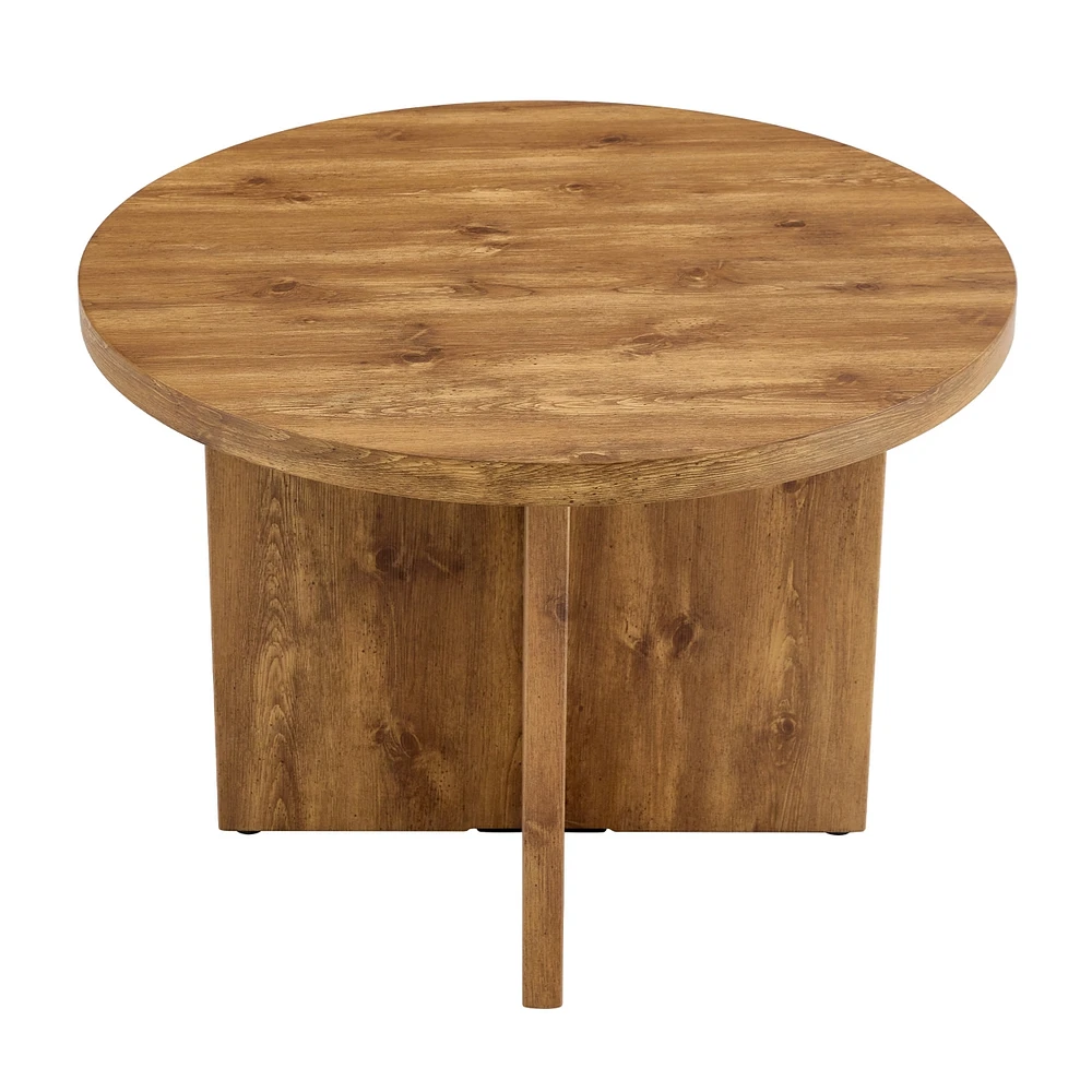 Streamdale Furniture 5-Piece Round Dining Room Set with Upholstered Chairs