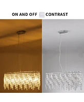 Elegant Oval Crystal Chandelier for Modern Homes