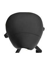 Simplie Fun Rolling Salon Stool with Ergonomic Faux Leather