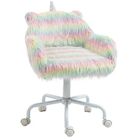 Simplie Fun Fluffy Unicorn Office Chair