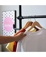Telescopic Garment Rack, Adjustable, Heavy-Duty, No Wall Damage