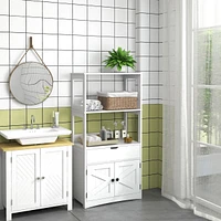 Farmhouse Bathroom Floor Storage Cabinet