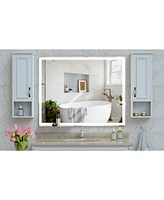 Streamdale Furniture Led Bathroom Vanity Mirror: Touch, Anti-Fog, Adjustable Lights