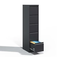 Simplie Fun 5-Drawer Vertical Steel File Cabinet