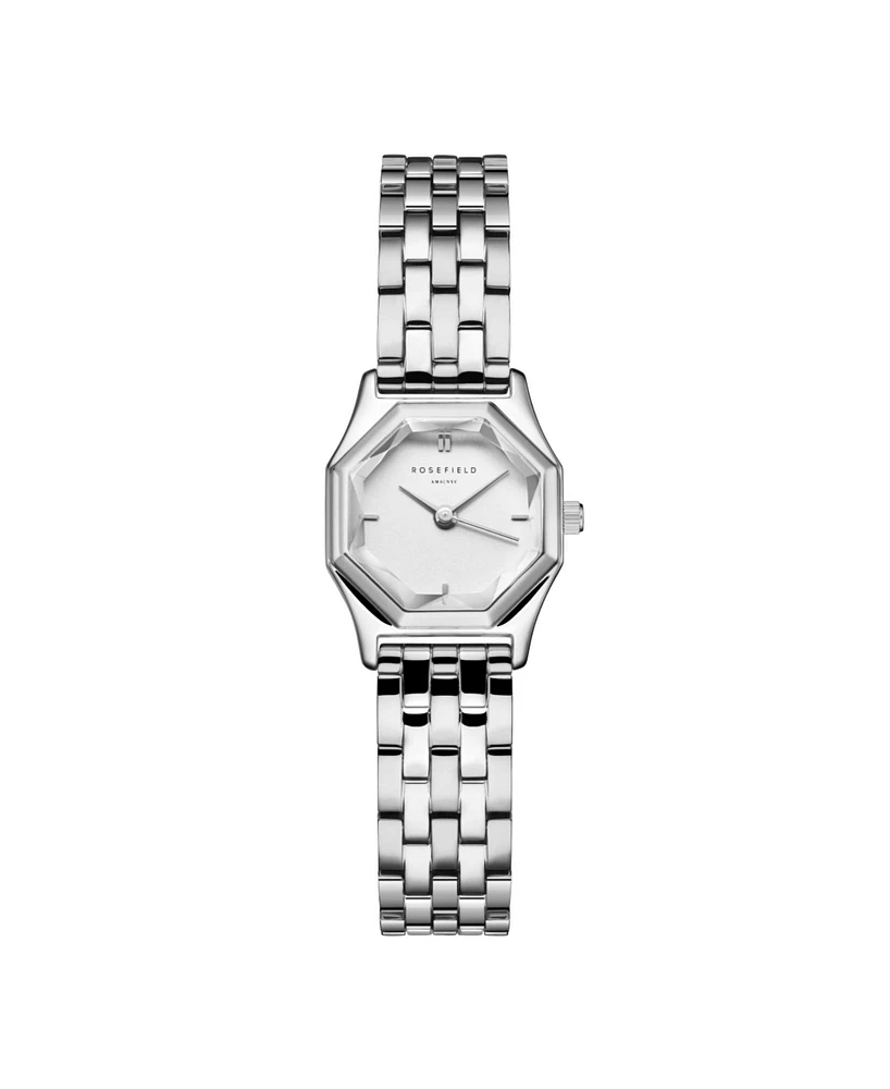 Rosefield Gemme Women's Silver Tone Stainless Steel Bracelet Watch 27.5mm
