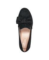 Bandolino Women's Lindio Bow Slip On Tailored Loafers