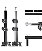 7x10Ft Photography Background Backdrop Support Stand Kit For Live Stream Packs