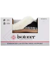 Isotoner Signature Women's Clara Faux-Fur-Trim Clog Slippers