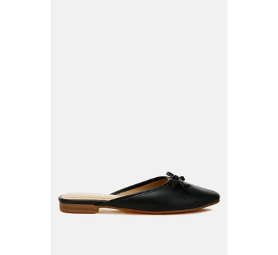 London Rag Eras Bow Slip-On Flat Mules