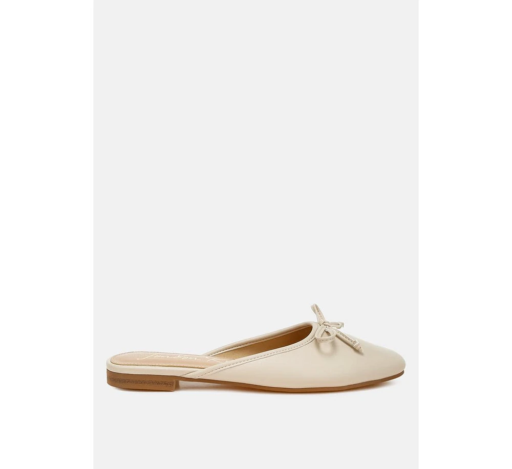 London Rag Eras Bow Slip-On Flat Mules