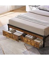 Simplie Fun Queen Bed Drawers