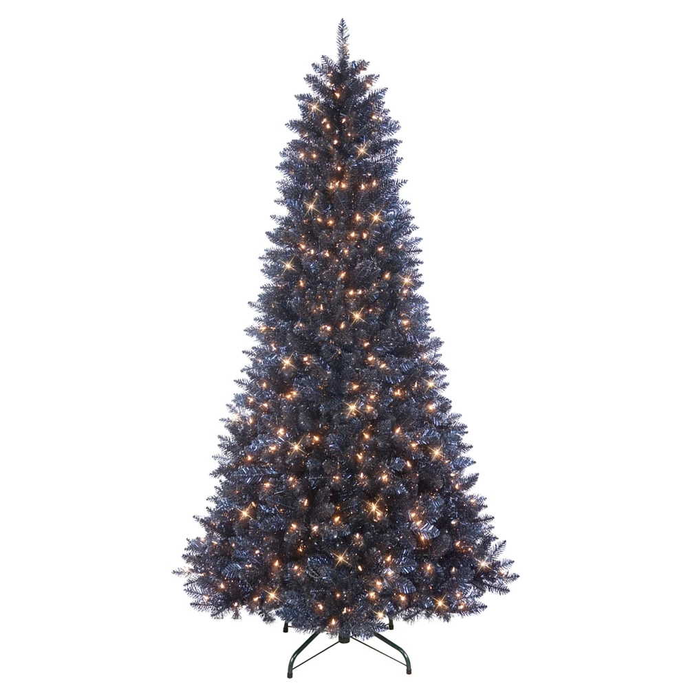 Puleo 7.5-ft. Gilford Pine Tree with 500 Clear Lights & Stand