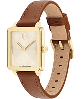 Movado Women's Bold Evolution 2.0 Swiss Quartz Cognac Leather Watch 26mm