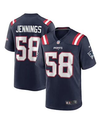 Nike Men's Anfernee Jennings Navy New England Patriots Team Game Jersey