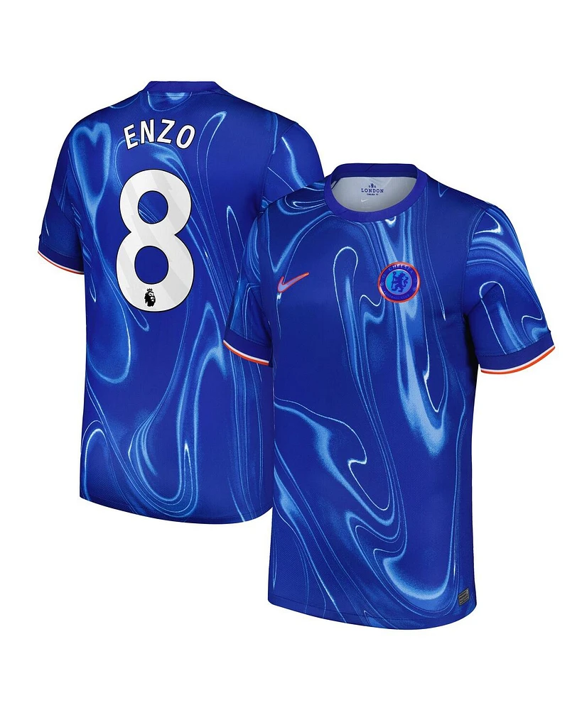 Nike Men's Enzo Fernandez Blue Chelsea 2024/25 Home Replica Player Jersey