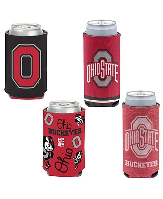 Wincraft Ohio State Buckeyes 4-Pack 12oz. Can Slim Can Cooler Set