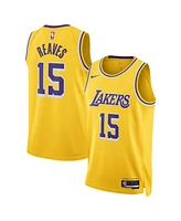 Nike Men's and Women's Austin Reaves Gold Los Angeles Lakers Swingman Jersey - Icon Edition