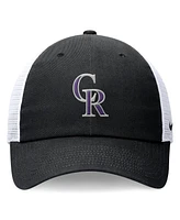 Nike Men's Black Colorado Rockies Club Trucker Adjustable Hat