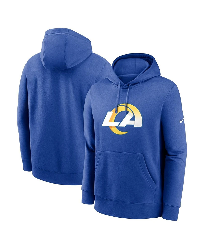 Nike Men's Royal Los Angeles Rams Club Logo Pullover Hoodie