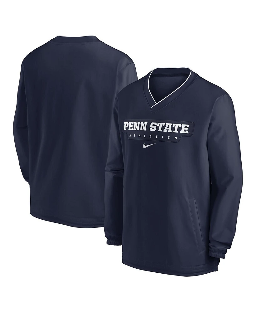 Nike Men's Navy Penn State Nittany Lions 2024 Sideline Pullover Wind shirt