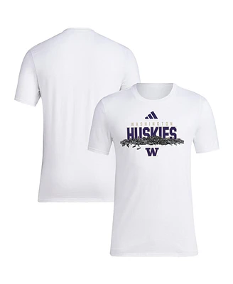 Adidas Men's White Washington Huskies Baseball Sunflower Seeds T-Shirt