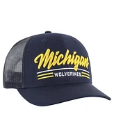 '47 Brand Men's Navy Michigan Wolverines Garner Trucker Adjustable Hat