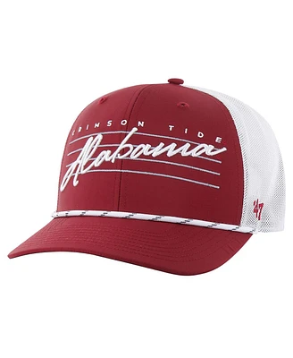 '47 Brand Men's Crimson Alabama Crimson Tide Downburst Trucker Adjustable Hat