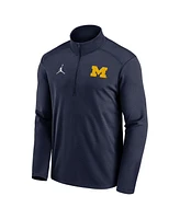 Jordan Men's Navy Michigan Wolverines Primetime Pacer Performance Half-Zip Top