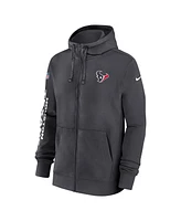 Nike Men's Anthracite Houston Texans 2024 Sideline Club Full-Zip Hoodie