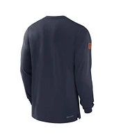 Nike Men's Navy Chicago Bears Sideline Player Performance Long Sleeve T-Shirt