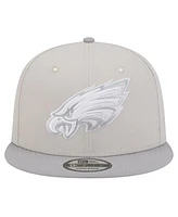 New Era Men's Stone/Gray Philadelphia Eagles Two-Tone Color Pack 9FIFTY Snapback Hat