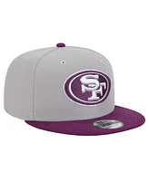 New Era Men's Gray/ San Francisco 49ers Two-Tone Color Pack 9FIFTY Snapback Hat