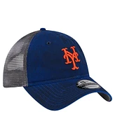 New Era Men's Royal New York Mets Team Slick Trucker 9TWENTY Adjustable Hat