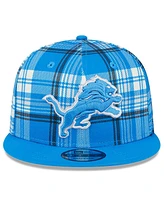 New Era Men's Blue Detroit Lions 2024 Sideline Statement 9FIFTY Snapback Hat