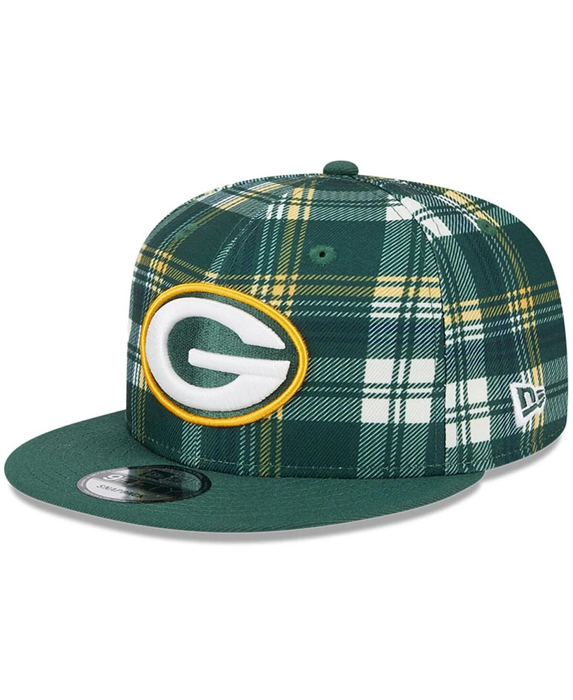 New Era Men's Green Green Bay Packers 2024 Sideline Statement 9FIFTY Snapback Hat