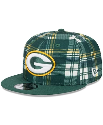 New Era Men's Green Green Bay Packers 2024 Sideline Statement 9FIFTY Snapback Hat