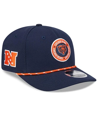 New Era Men's Navy Chicago Bears 2024 Sideline 9SEVENTY Stretch-Snap Hat