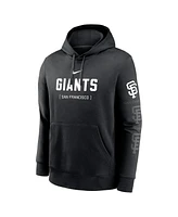 Nike Men's Black San Francisco Giants Fashion Club Pullover Hoodie