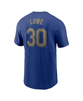 Nike Men's Nathaniel Lowe Royal Texas Rangers 2024 Gold Collection Name Number T-Shirt