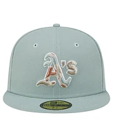 New Era Men's Green Oakland Athletics Spring Forest 59FIFTY Fitted Hat