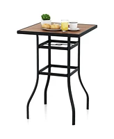 Givimo 27.5 Inches Patio Bar Table for Garden Backyard Poolside