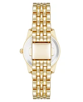 Anne Klein Women's Quartz Casual Coin Edge Gold-Tone Alloy Metal Watch, 26mm