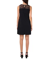 Msk Women's Lace-Trim Shift Dress