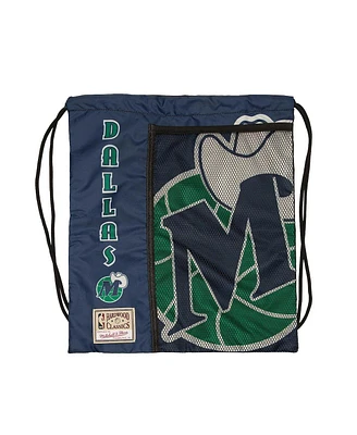 Mitchell & Ness Dallas Mavericks Hardwood Classics Team Logo Cinch Bag