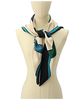 Coach Women's Trompe L'Oeil Belt Print Silk Square Scarf