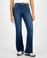 Rewash Juniors' Mid Rise Booty-Shaping Bootcut Jeans