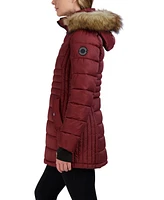 Hfx Women's Heavyweight Box Quilted Winter Puffer Parka Jacket