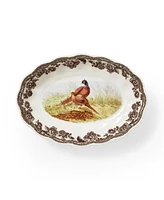 Spode Woodland Pheasant Oval Fluted Dish, Set of 2